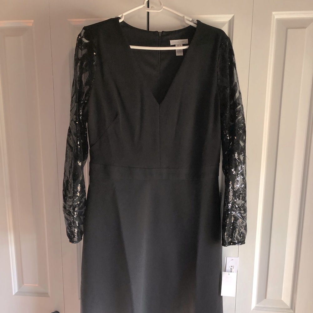 London times black dress